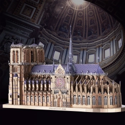 Metalowe Model 3D - Katedra Notre Dame